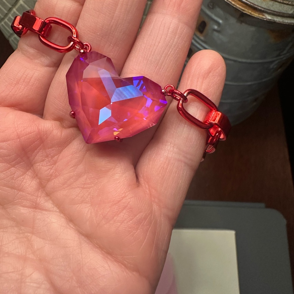 Alexa Rae Pink Heart Pendant Necklace - Picture 2 of 3